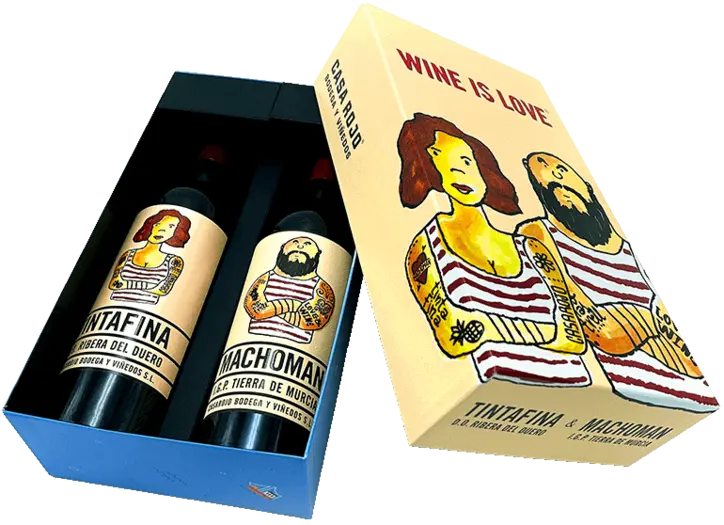 [SPRRO16] Giftbox Casa Rojo Wine is love 2 flessen 